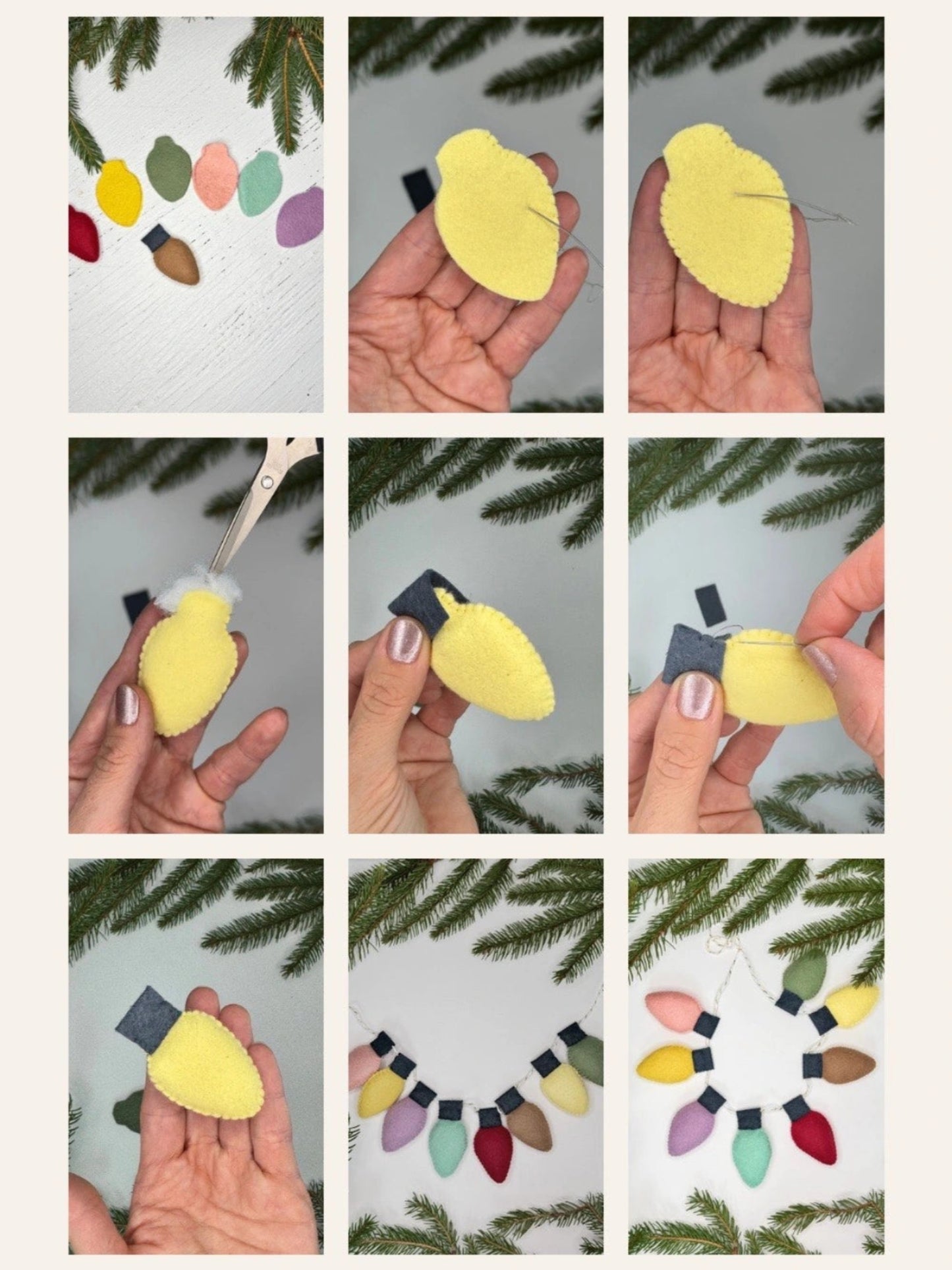 Christmas Bulb Garland