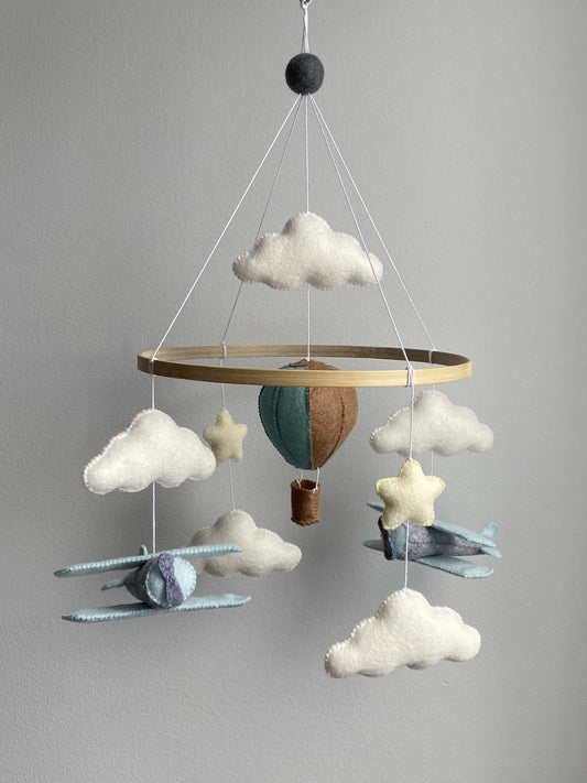 Airplane baby mobile for nursery - 2