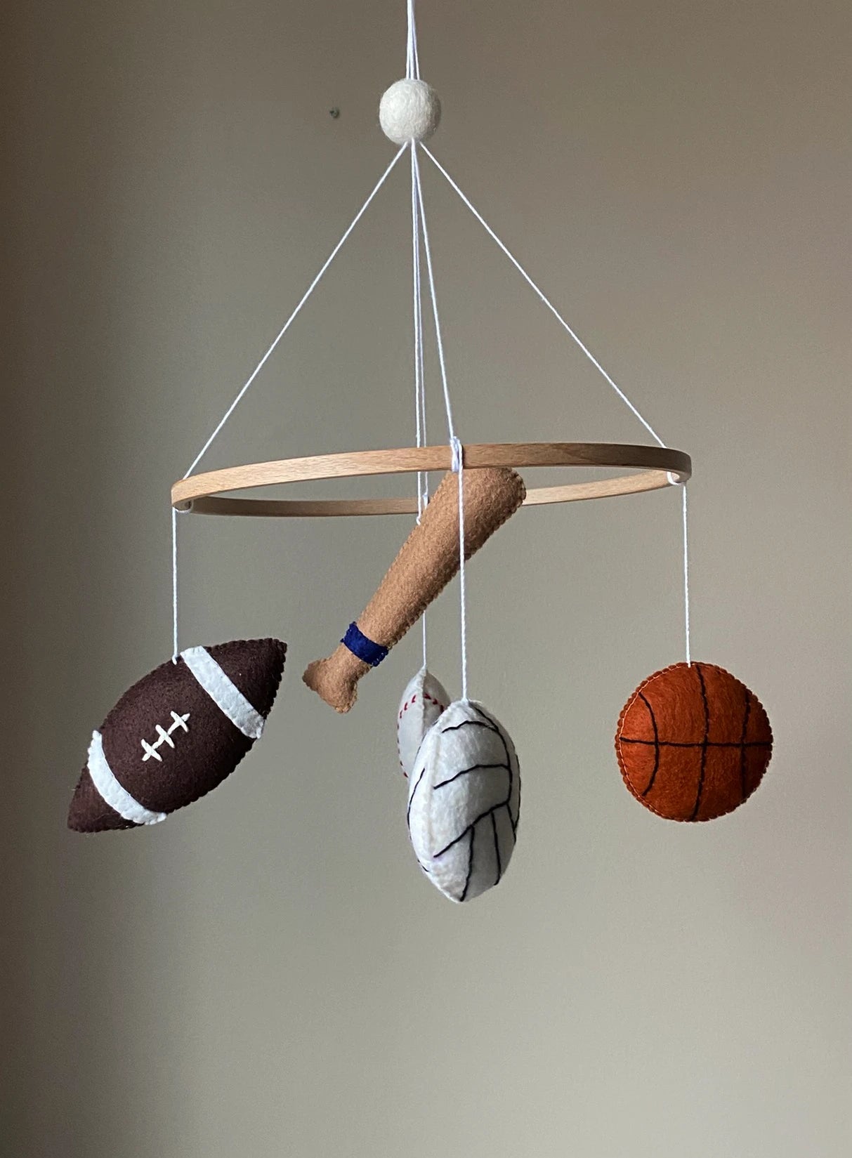 Sports balls nursery mobile