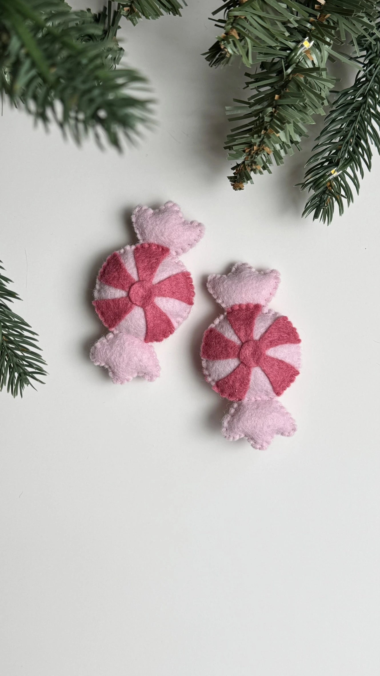 Felt DIY Christmas Ornament: Candy