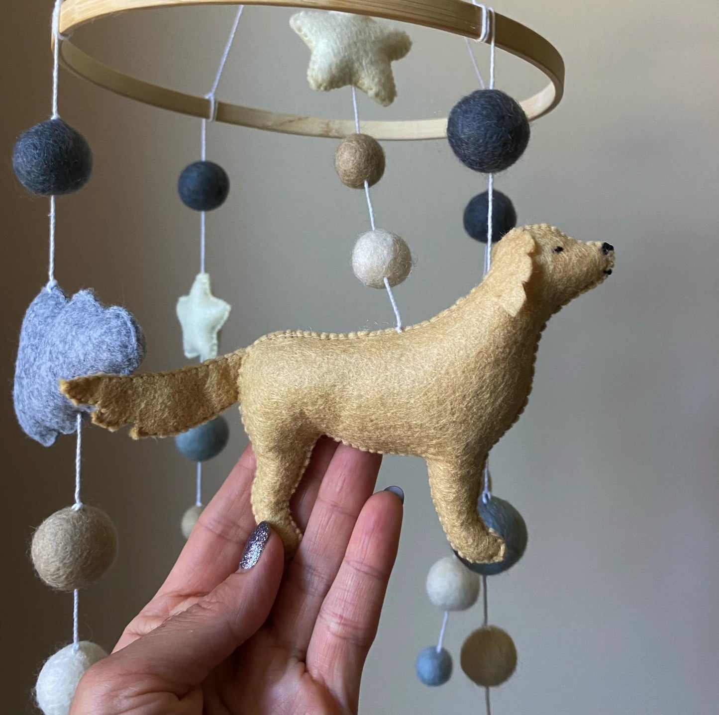 Golden retriever dog mobile