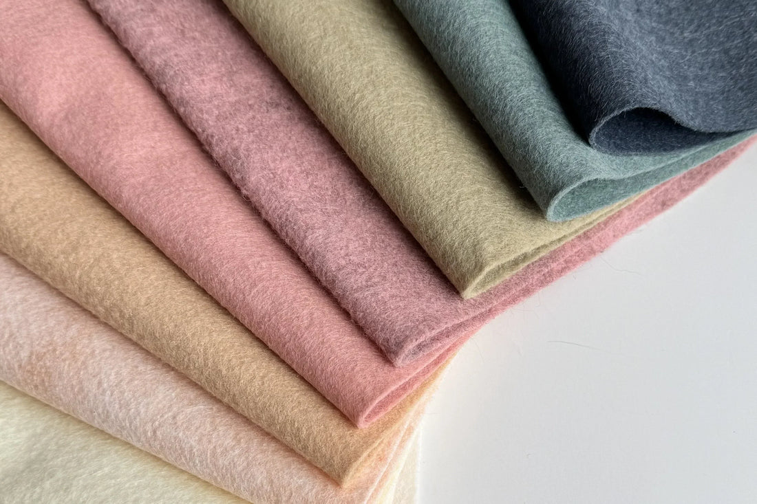 handmade felt baby mobile materials