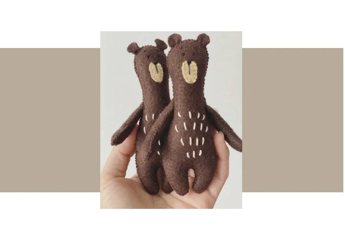 Felt teddy bear pattern 