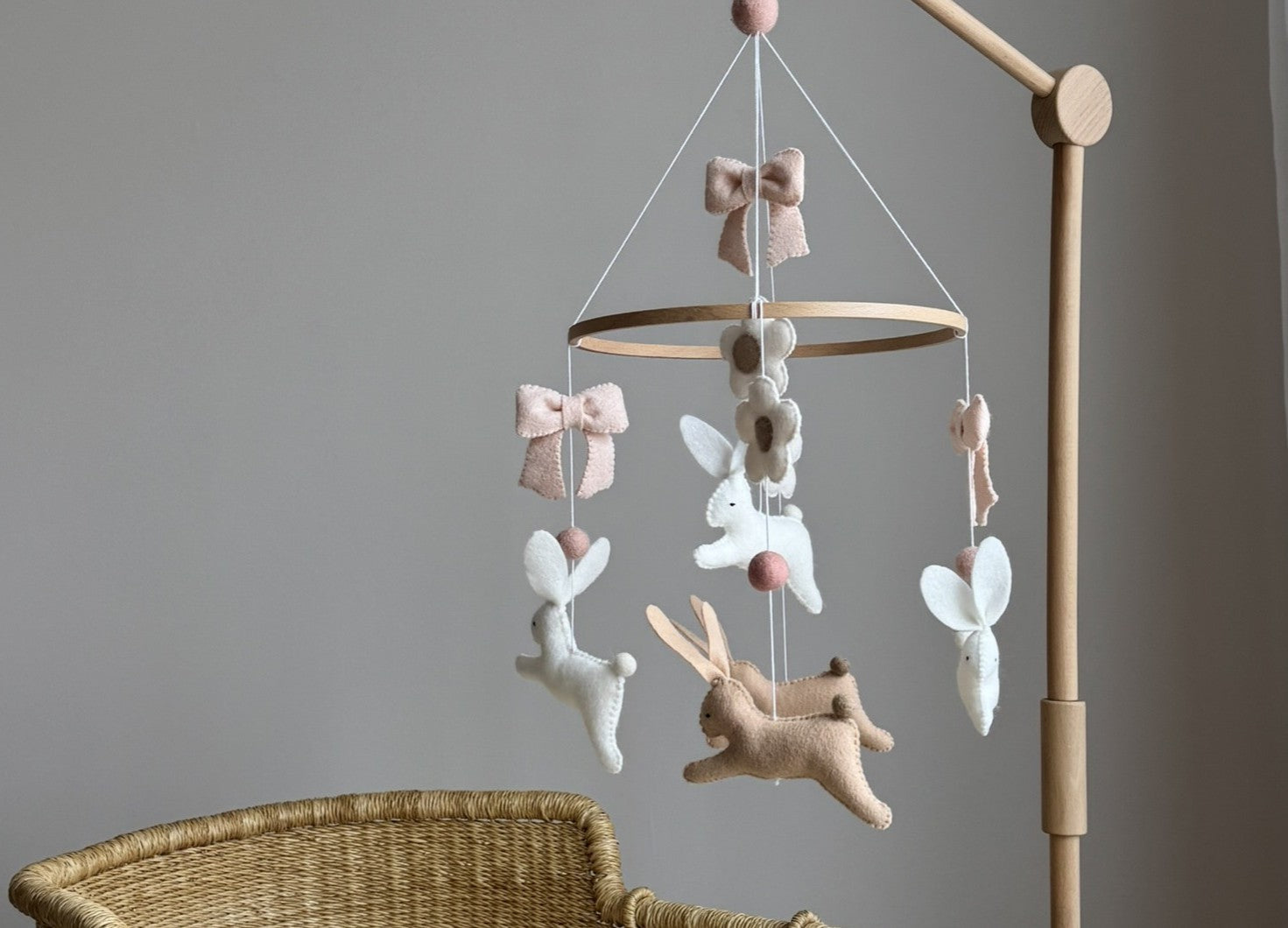 Bunny Baby Mobiles | Handmade Rabbit Nursery Decor