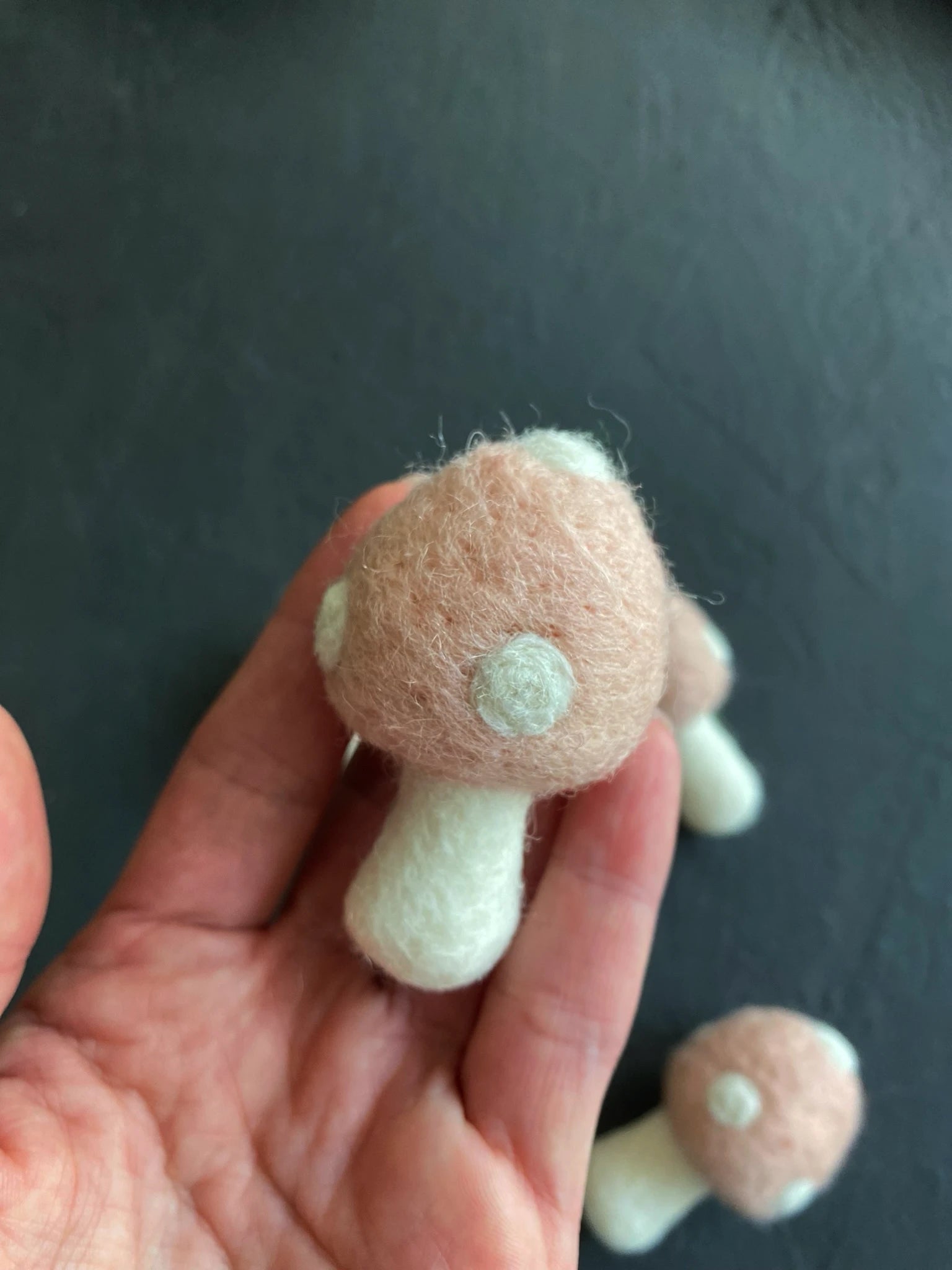 Colorful felt mushrooms thumbnail - 2