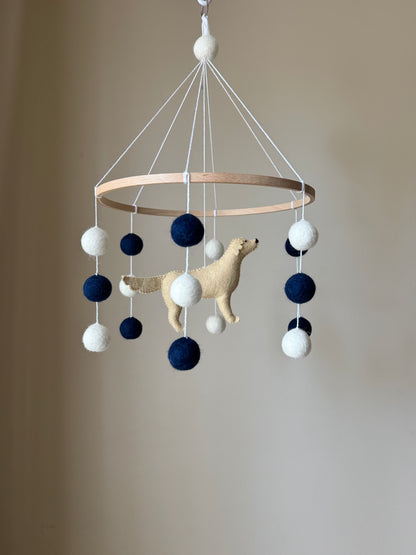 Dog mobile for nursery with golden retriever - 3