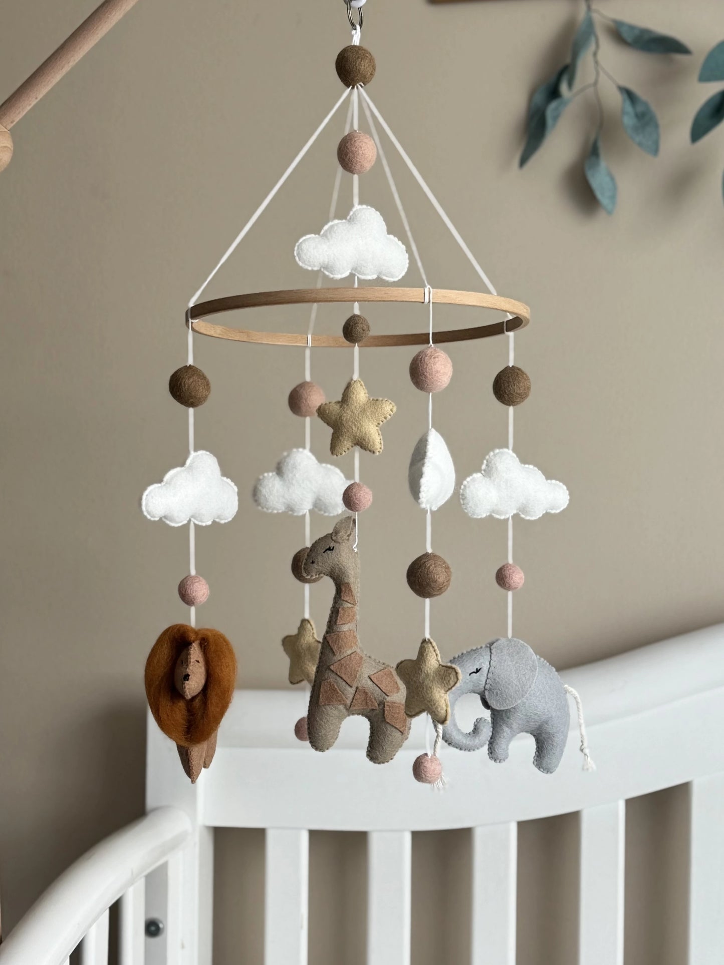 Safari baby mobile for crib