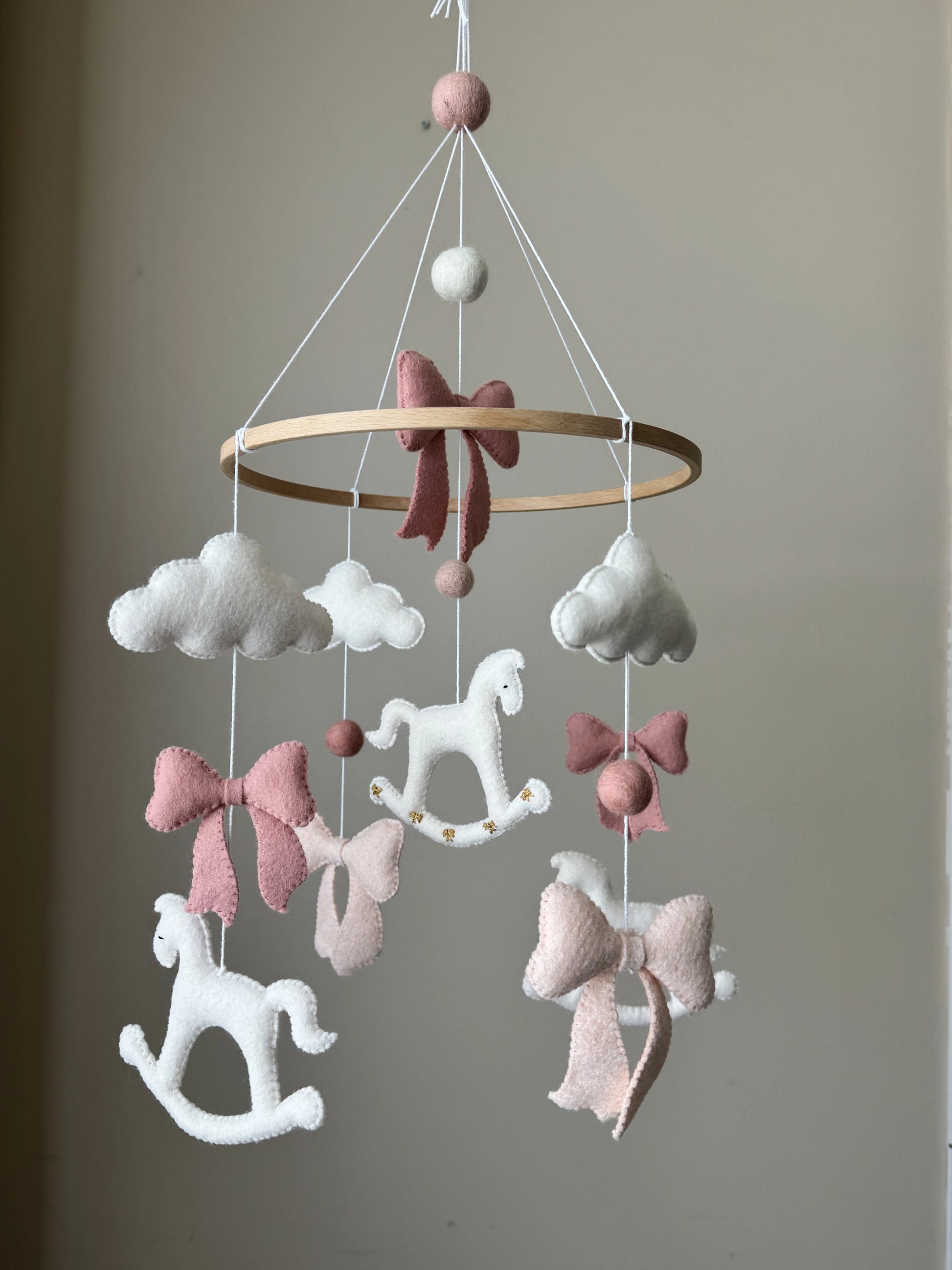 Rocking Horse Baby Mobile thumbnail - 1