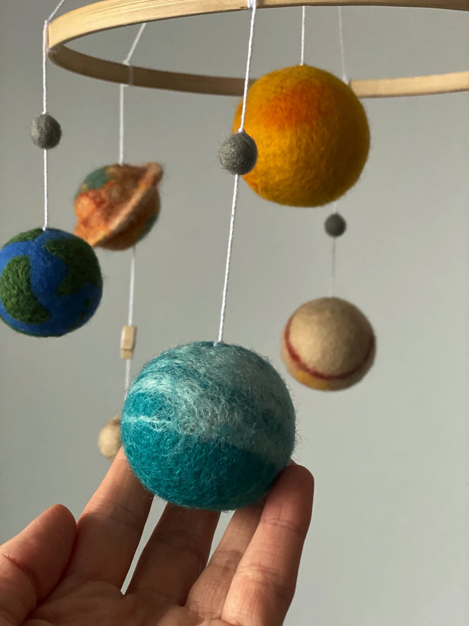 Space baby mobile thumbnail - 2
