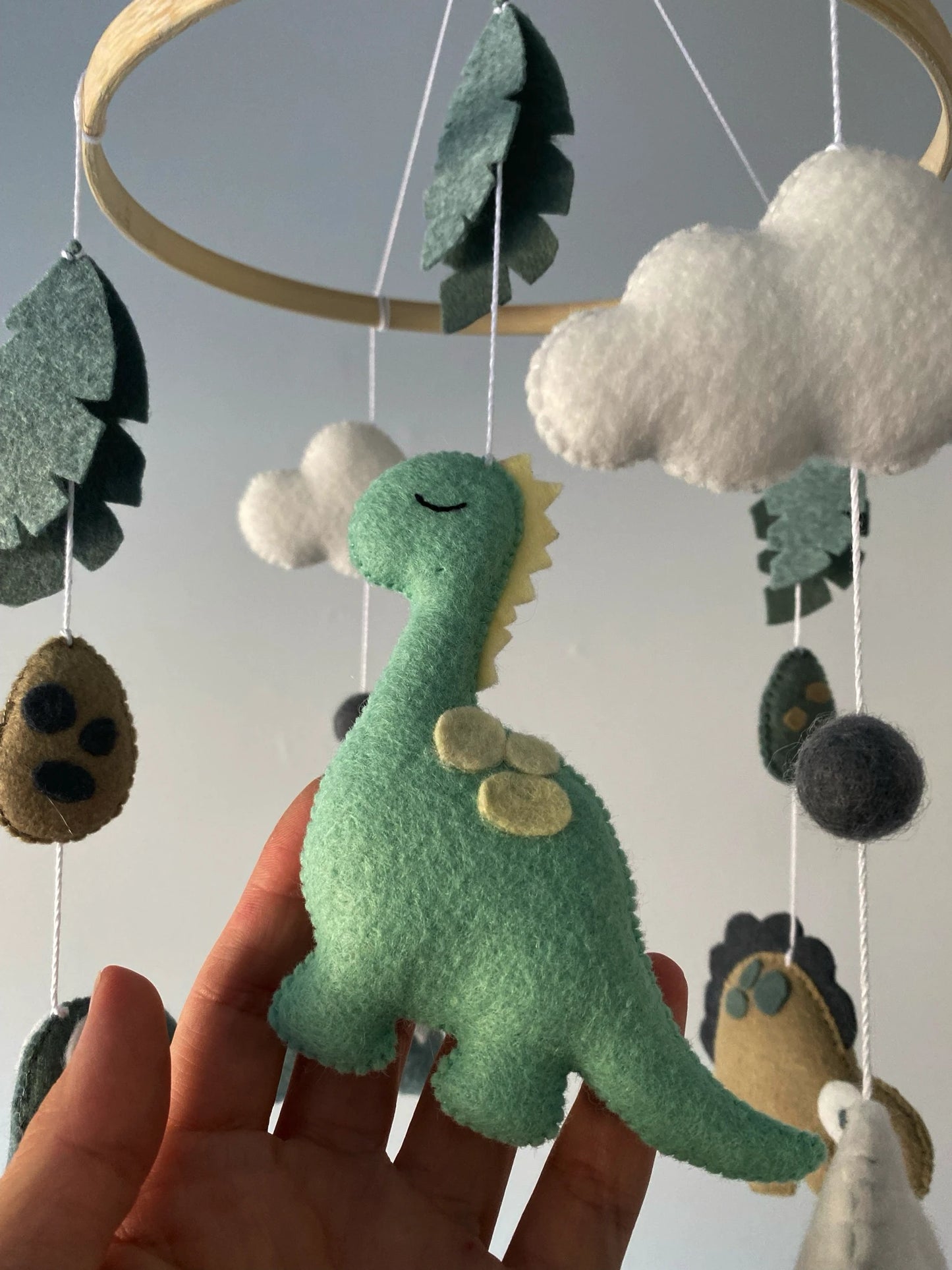 Dinosaur nursery mobile