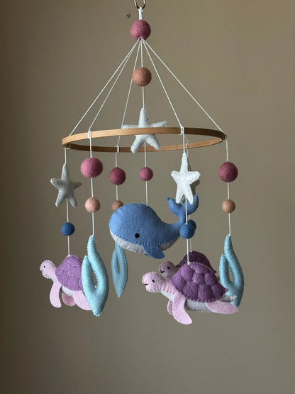 Nautical baby mobile with sea creatures - 4