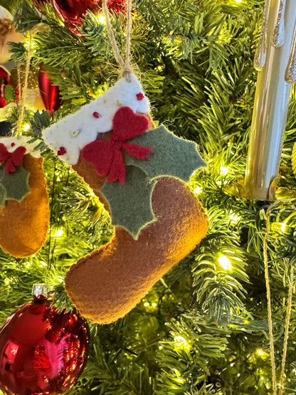 Felt DIY Christmas Ornament: Christmas sock - 2