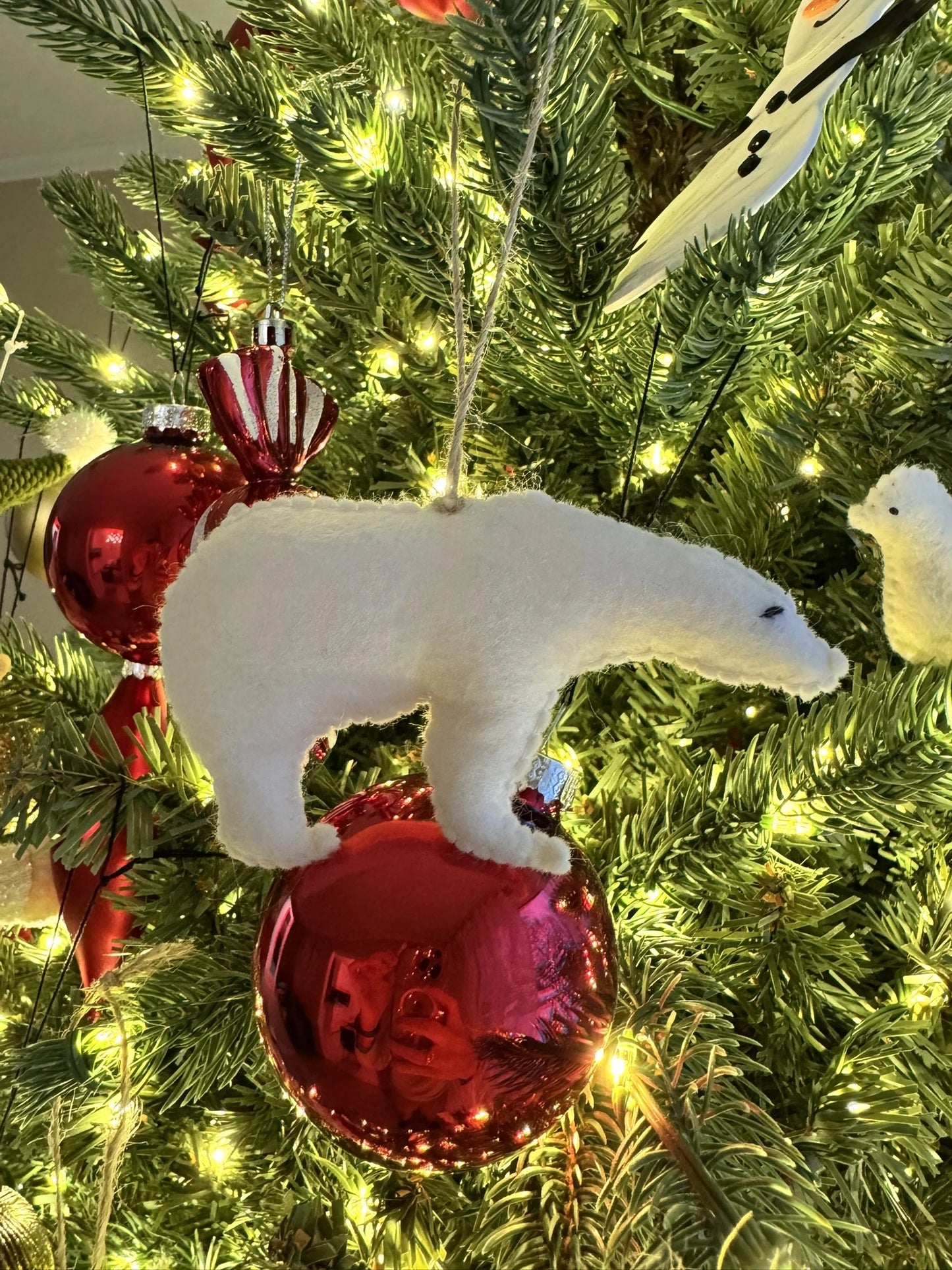 Felt DIY Christmas Ornament: Polar bear