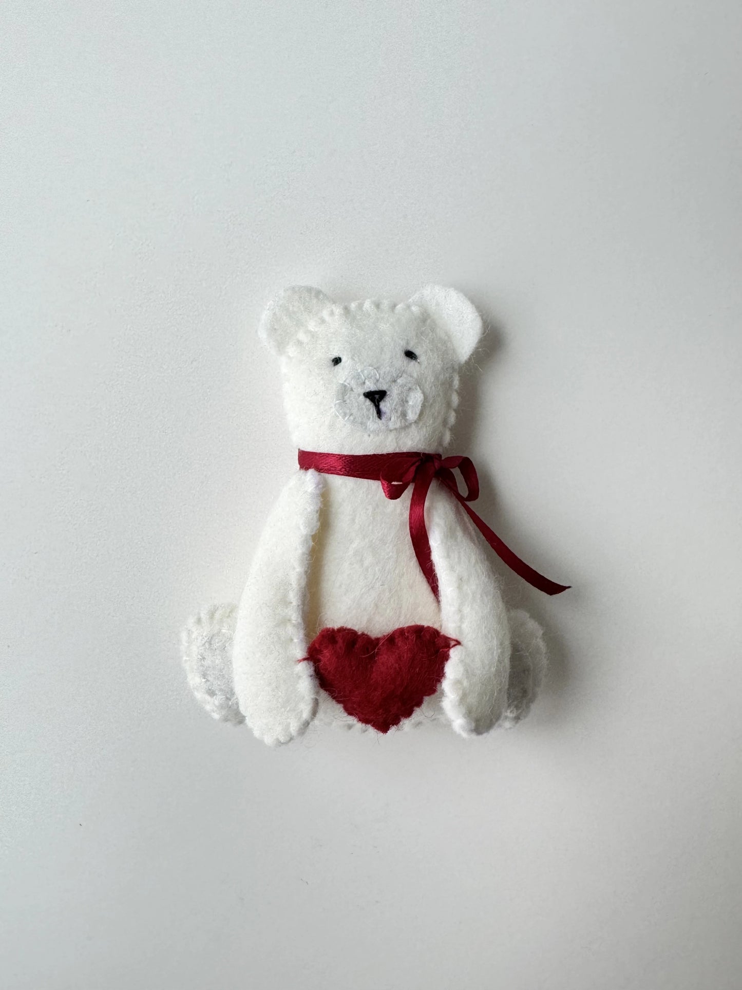 Teddy Bear with heart sewing pattern PDF