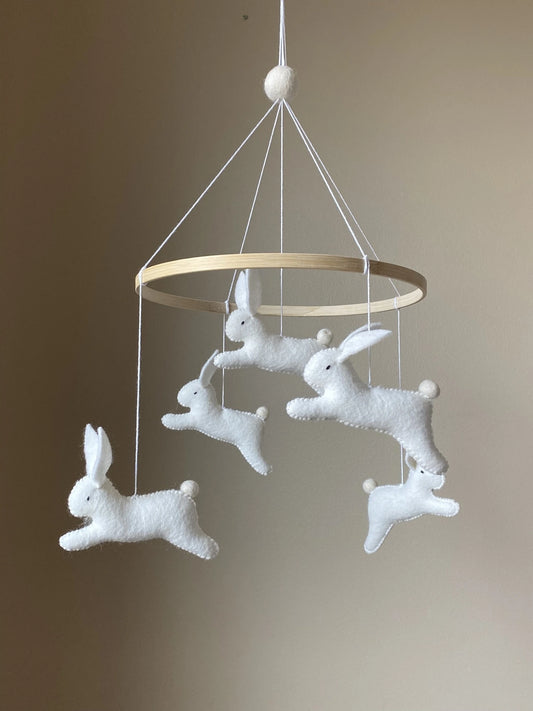 Bunny mobile for nursery - 2