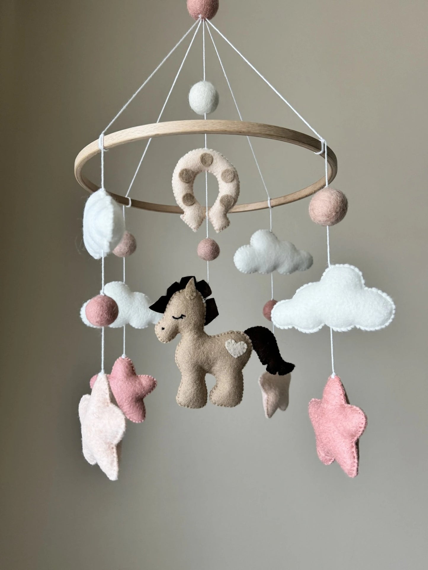 Horse baby mobile
