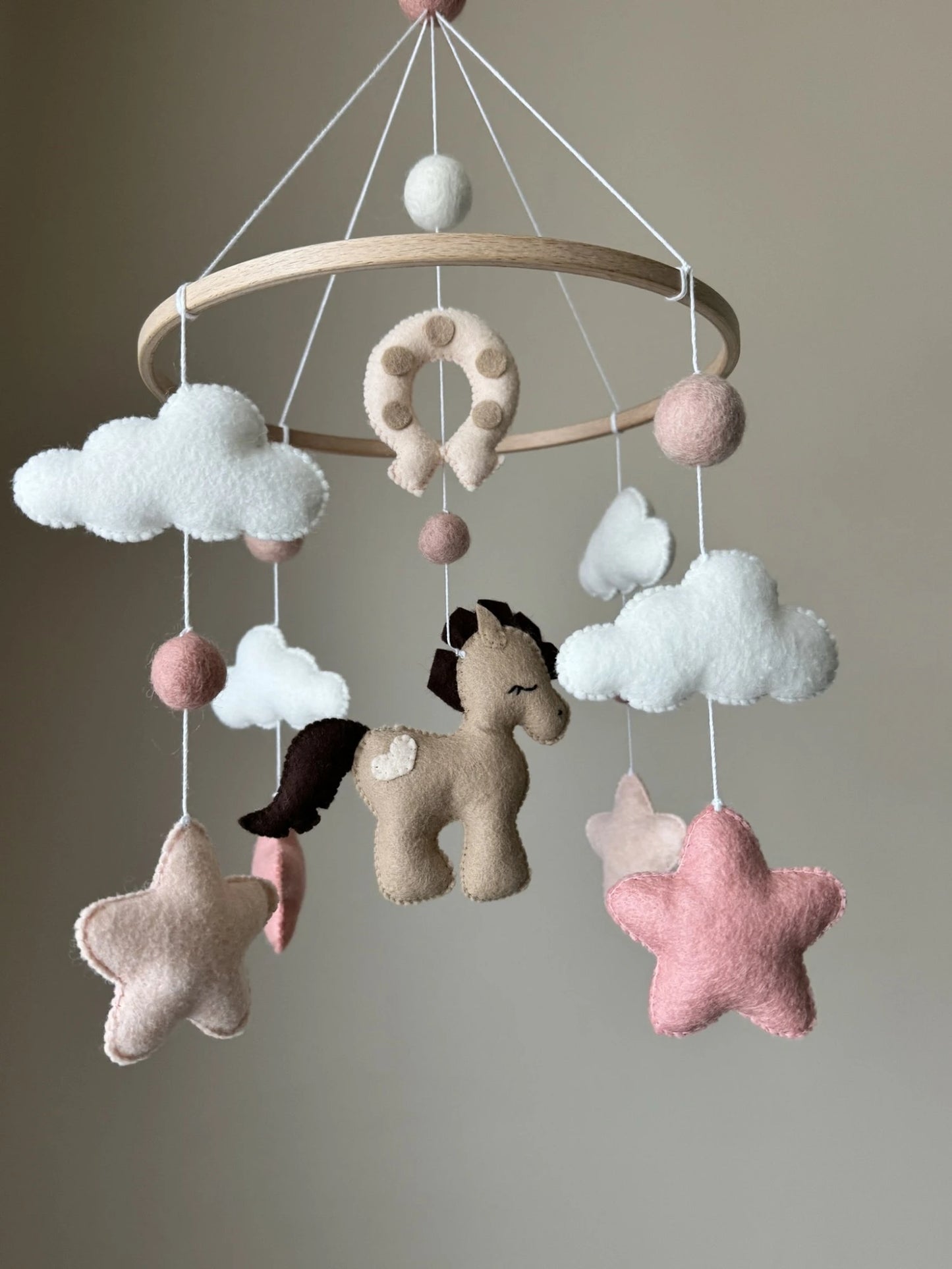 Horse baby mobile