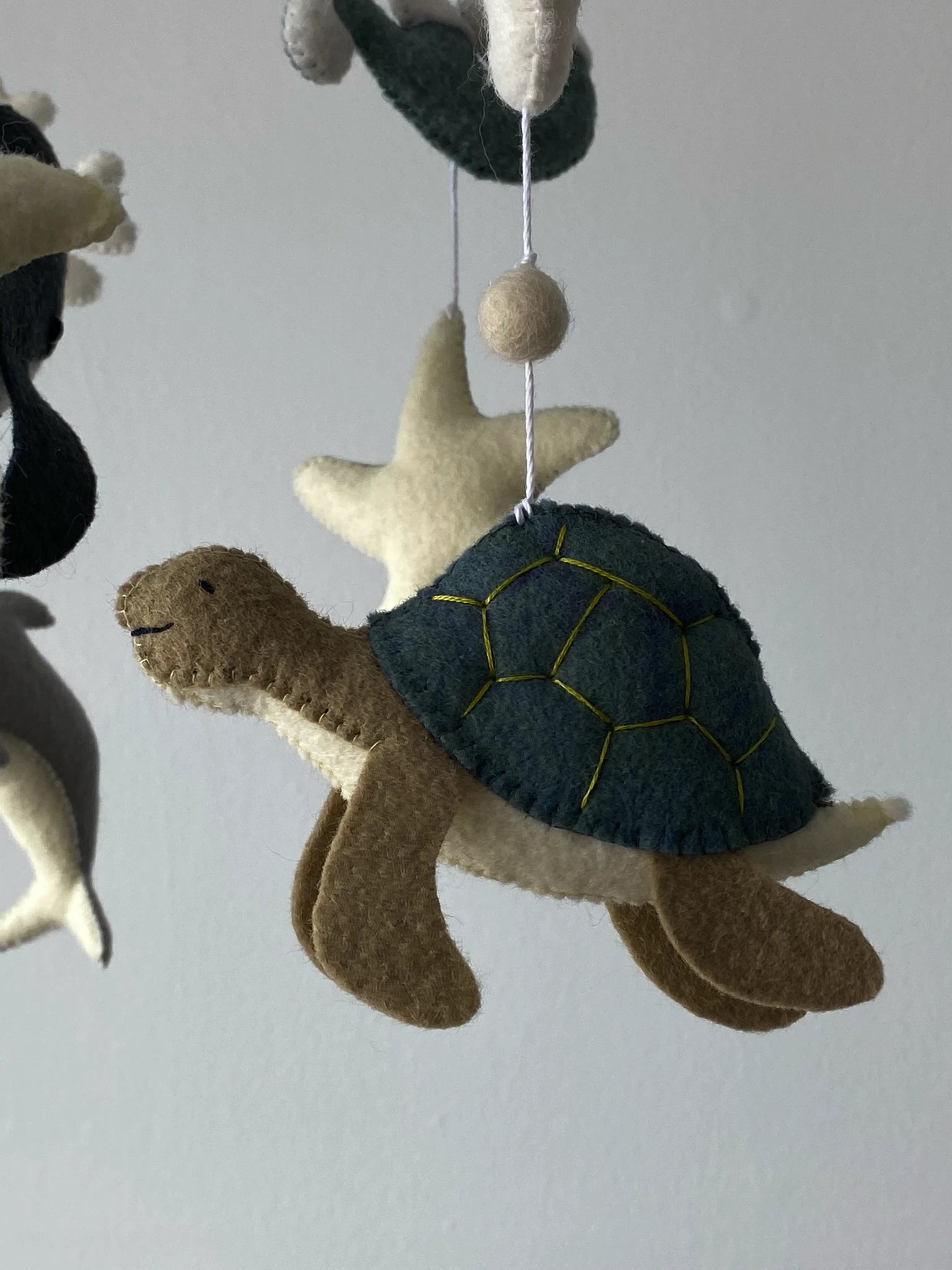 Whale baby mobile thumbnail - 4