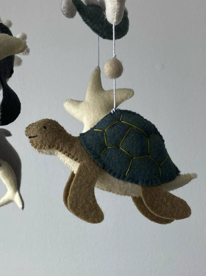 Whale baby mobile - 4