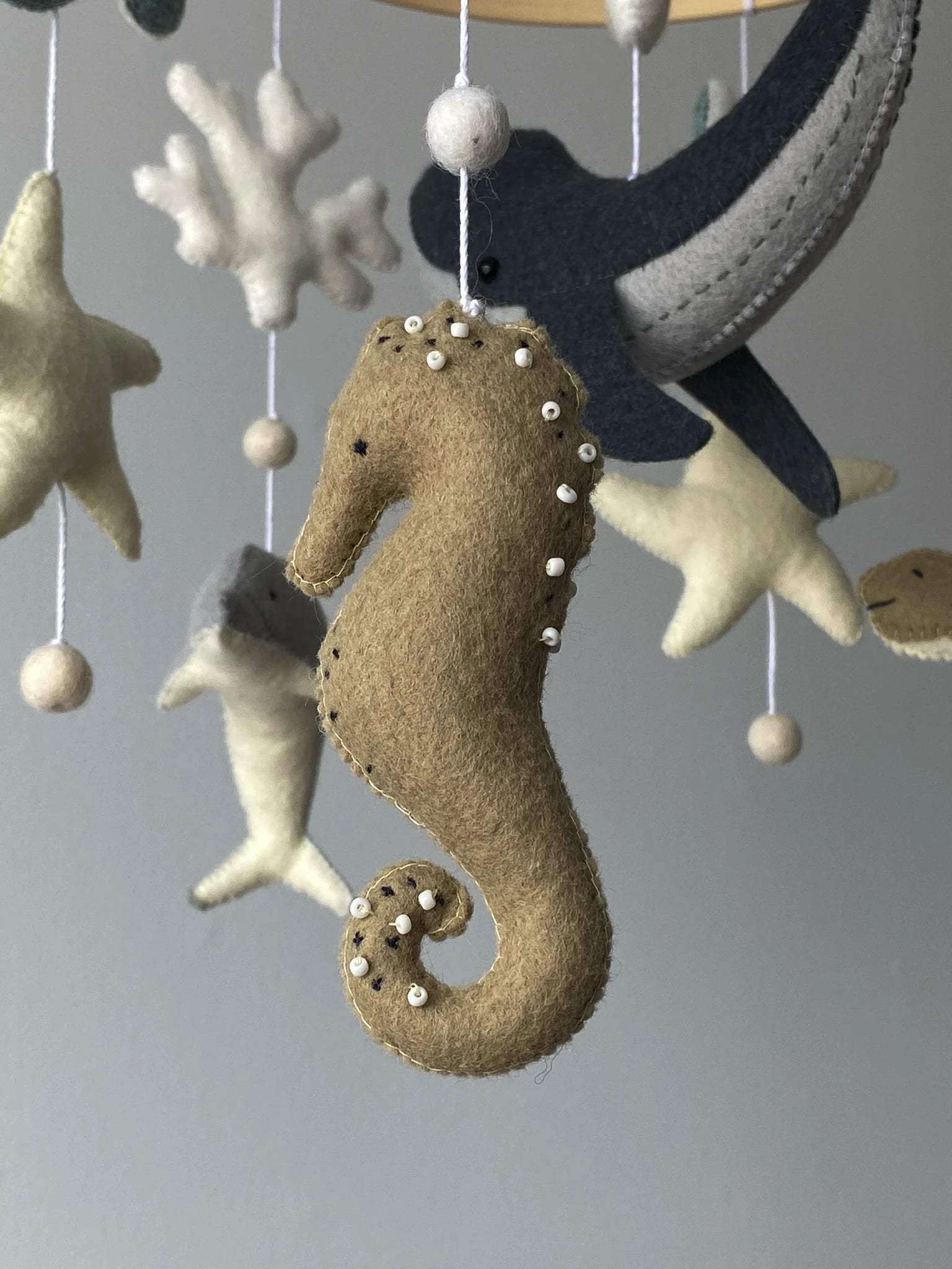 Whale baby mobile thumbnail - 5