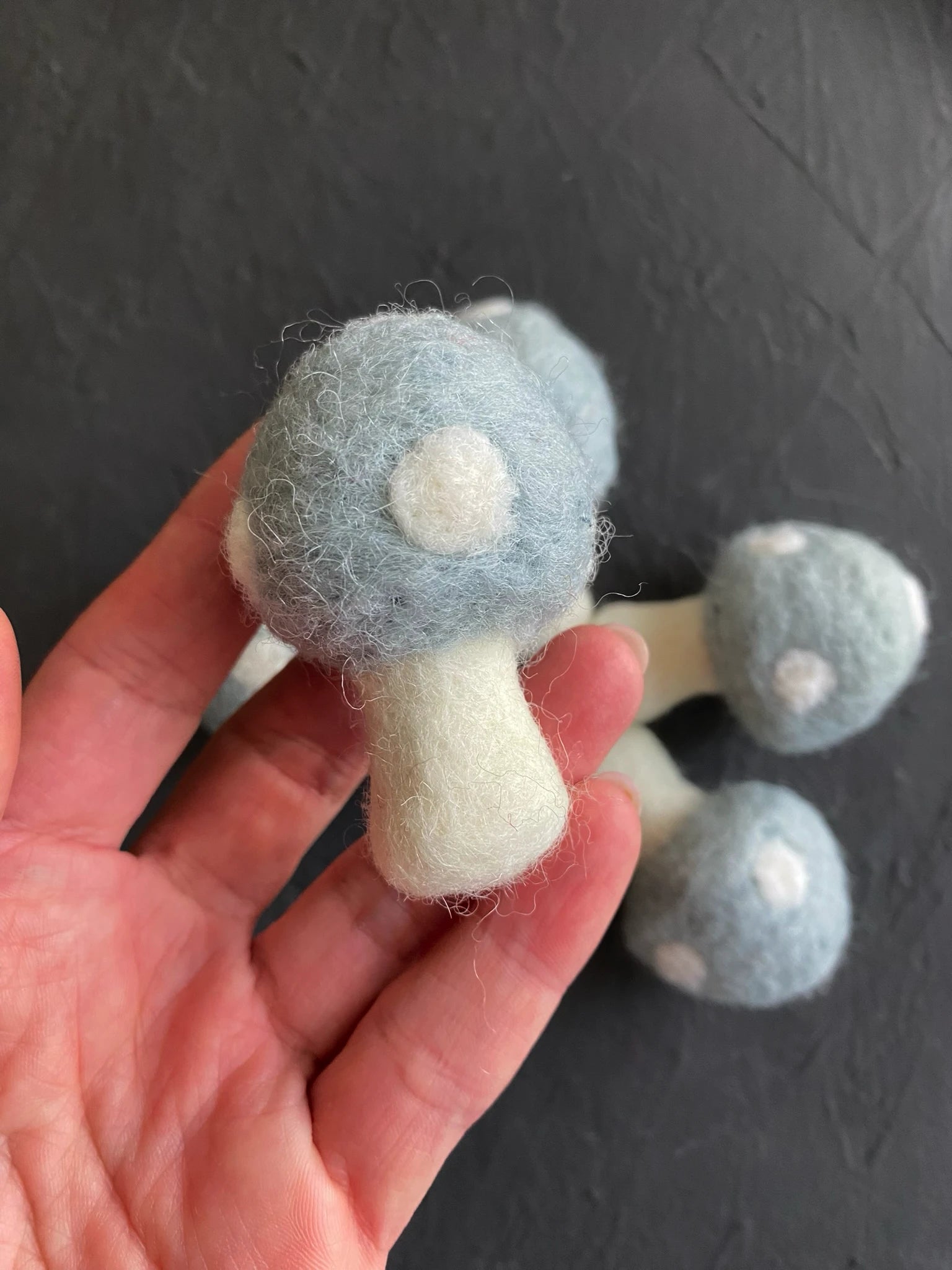 Colorful felt mushrooms thumbnail - 5