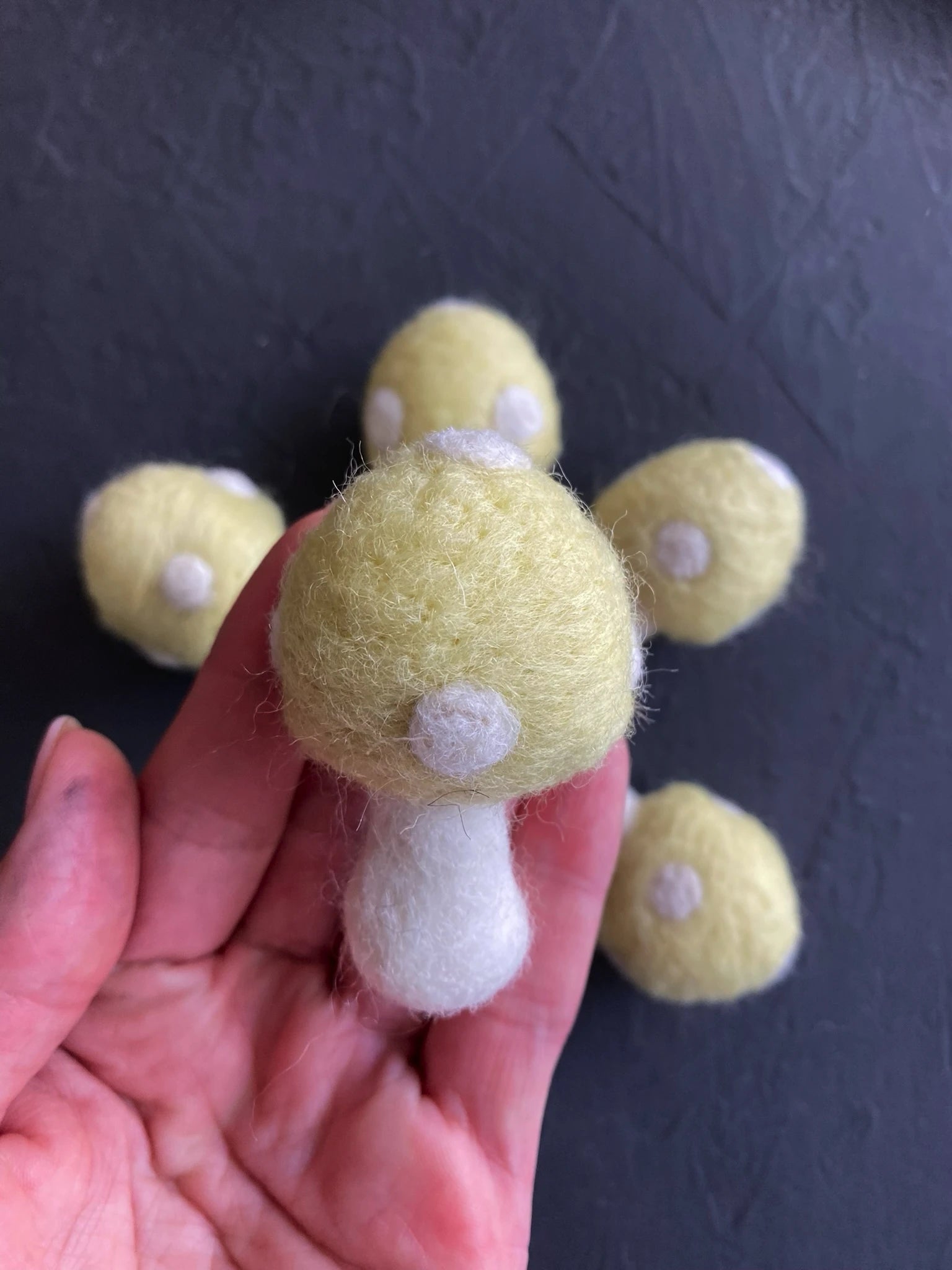 Colorful felt mushrooms thumbnail - 6