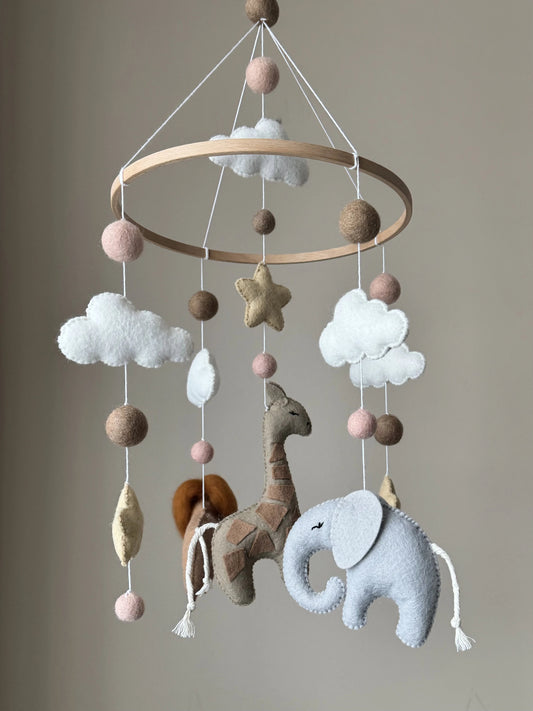 Safari baby mobile for crib - 1