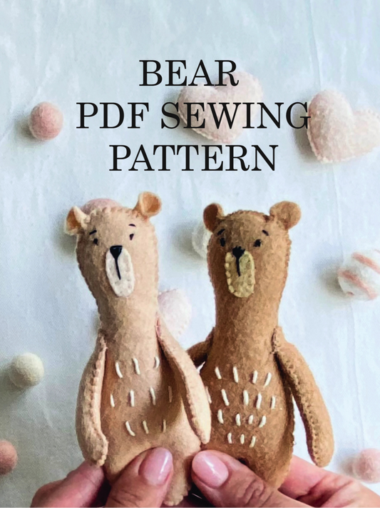 Bear PDF sewing pattern - 1