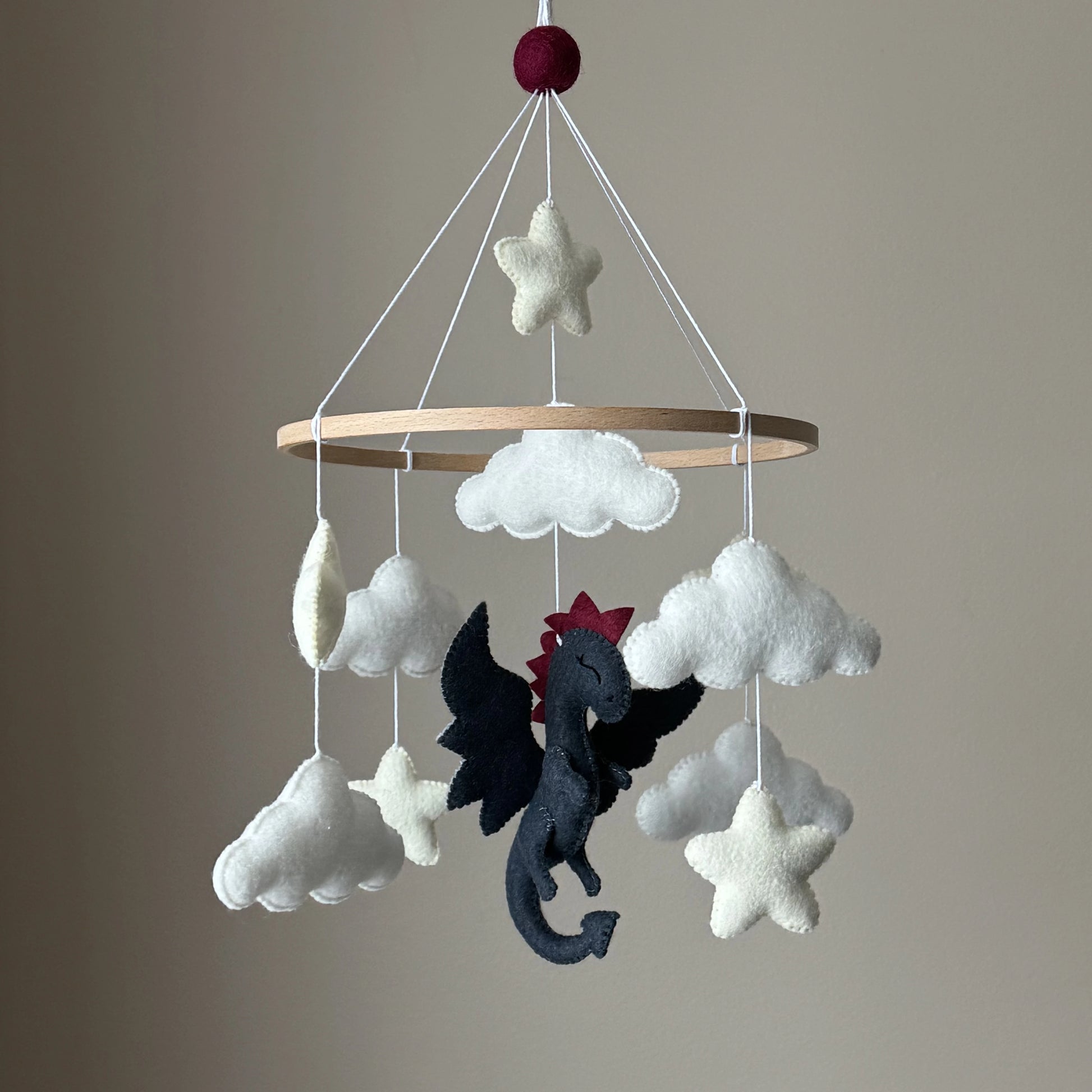 Handmade Dragon Baby Mobile - Fantasy Nursery Decor thumbnail - 2
