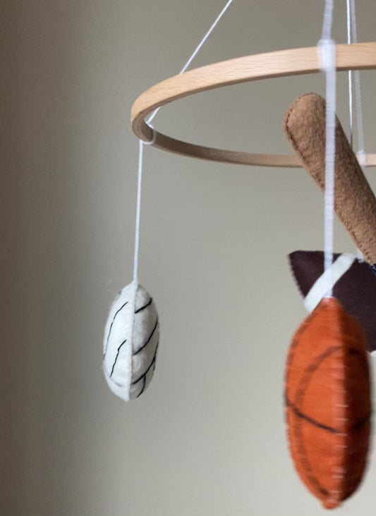Sports balls nursery mobile - 2