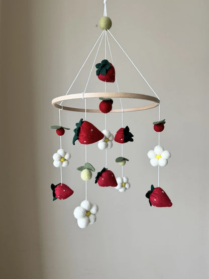 Strawberry baby mobile - 3