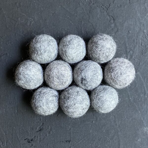 Marbled Light wool felt balls