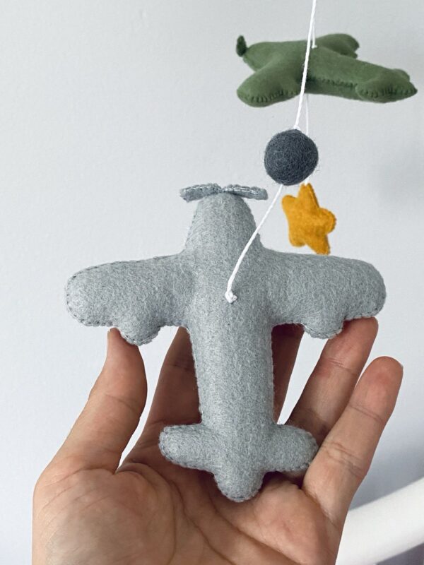 handmade Wool Felt Airplane