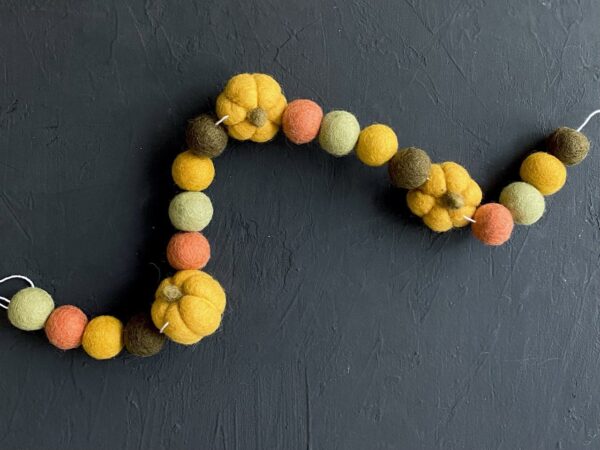 Yellow Pumpkin garland