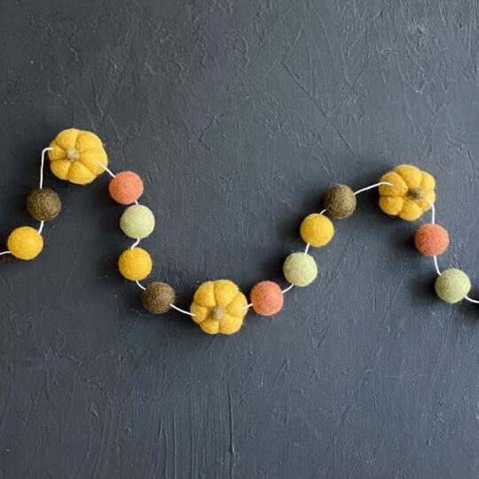 Yellow Pumpkin garland