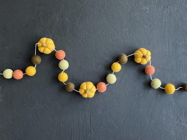 Yellow Pumpkin garland