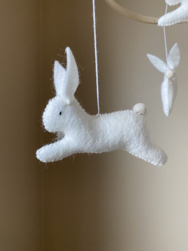 Bunny mobile for neutral nursery - Image 2