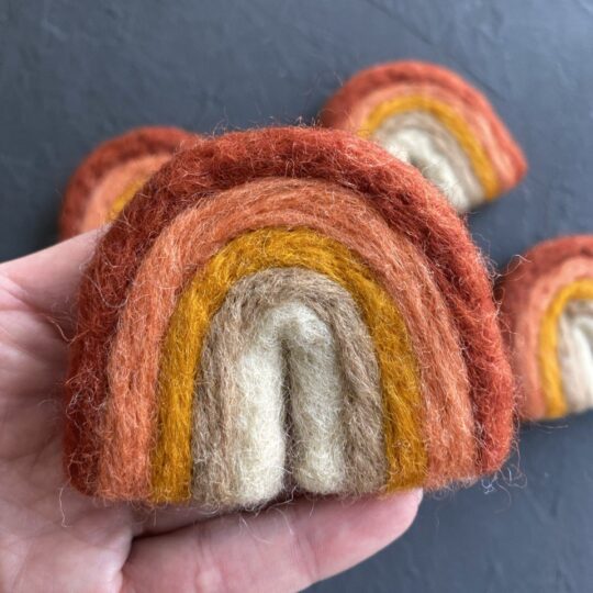 Felt Rainbows - Boho Terracotta